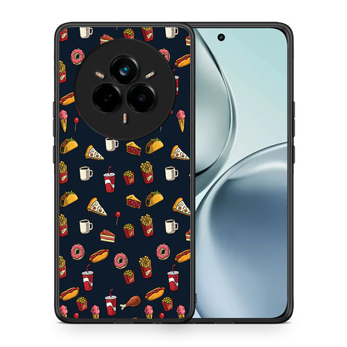 Θήκη Realme 14 Pro Hungry Random από τη Smartfits με σχέδιο στο πίσω μέρος και μαύρο περίβλημα | Realme 14 Pro Hungry Random case with colorful back and black bezels