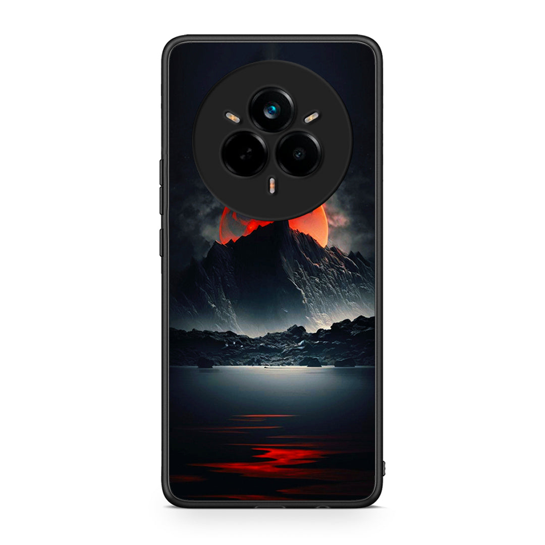 Realme 14 Pro Red Full Moon θήκη από τη Smartfits με σχέδιο στο πίσω μέρος και μαύρο περίβλημα | Smartphone case with colorful back and black bezels by Smartfits