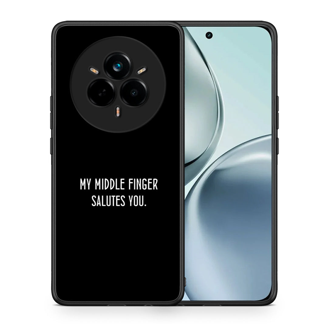 Θήκη Realme 14 Pro Salute από τη Smartfits με σχέδιο στο πίσω μέρος και μαύρο περίβλημα | Realme 14 Pro Salute case with colorful back and black bezels