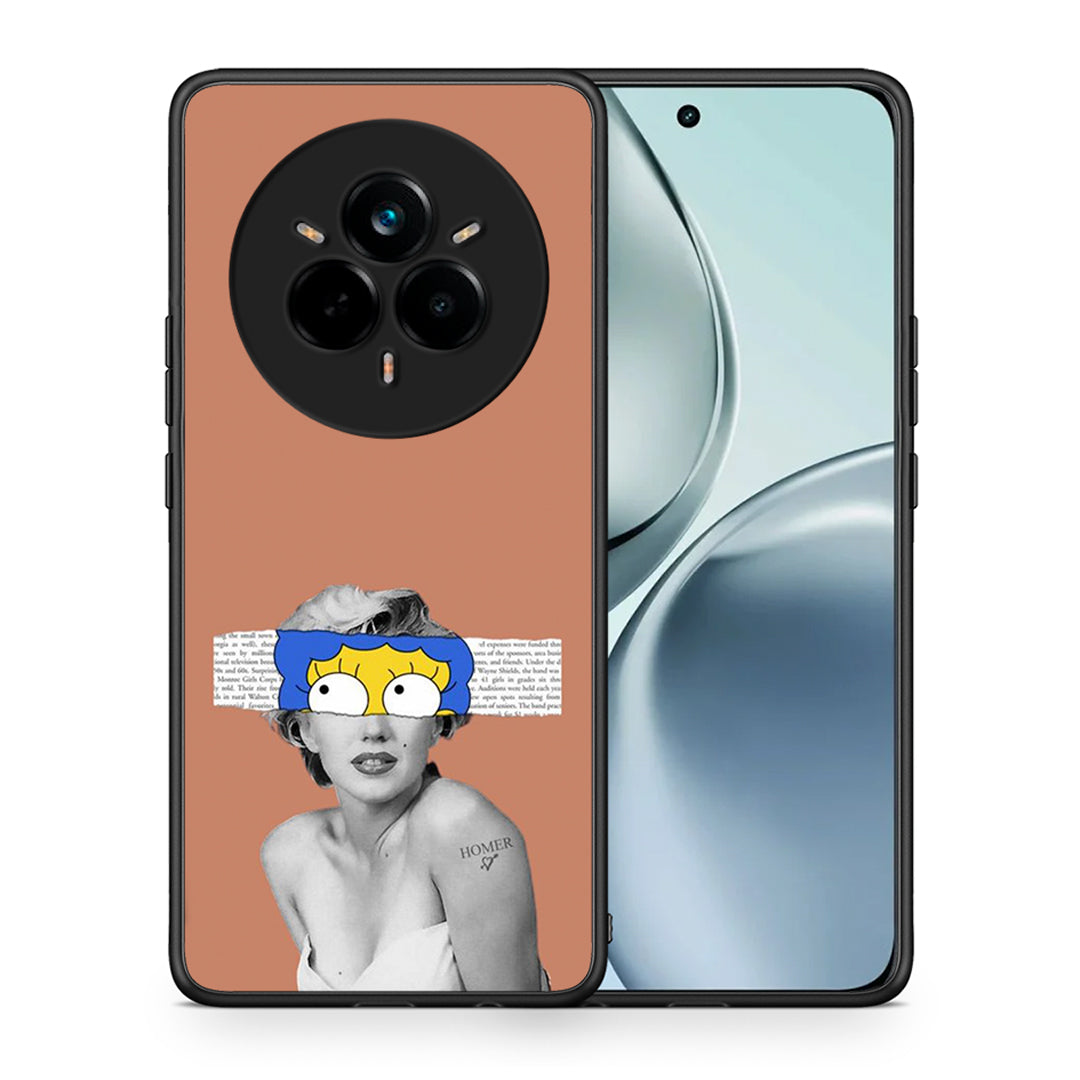 Θήκη Realme 14 Pro Sim Merilyn από τη Smartfits με σχέδιο στο πίσω μέρος και μαύρο περίβλημα | Realme 14 Pro Sim Merilyn case with colorful back and black bezels