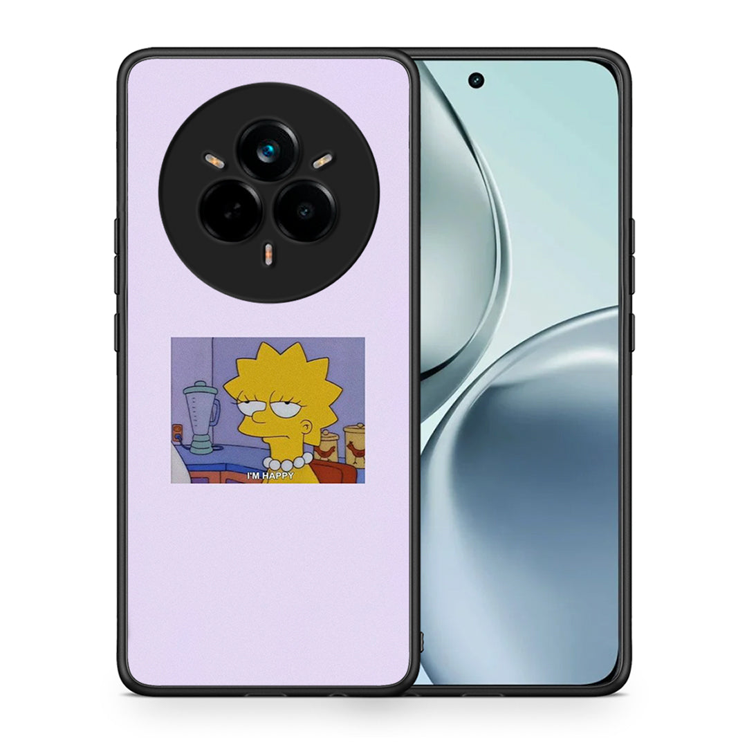 Θήκη Realme 14 Pro So Happy από τη Smartfits με σχέδιο στο πίσω μέρος και μαύρο περίβλημα | Realme 14 Pro So Happy case with colorful back and black bezels