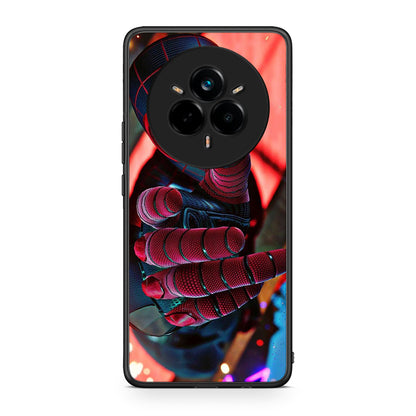 Realme 14 Pro Spider Hand Θήκη από τη Smartfits με σχέδιο στο πίσω μέρος και μαύρο περίβλημα | Smartphone case with colorful back and black bezels by Smartfits