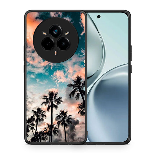 Θήκη Realme 14 Pro Sky Summer από τη Smartfits με σχέδιο στο πίσω μέρος και μαύρο περίβλημα | Realme 14 Pro Sky Summer case with colorful back and black bezels