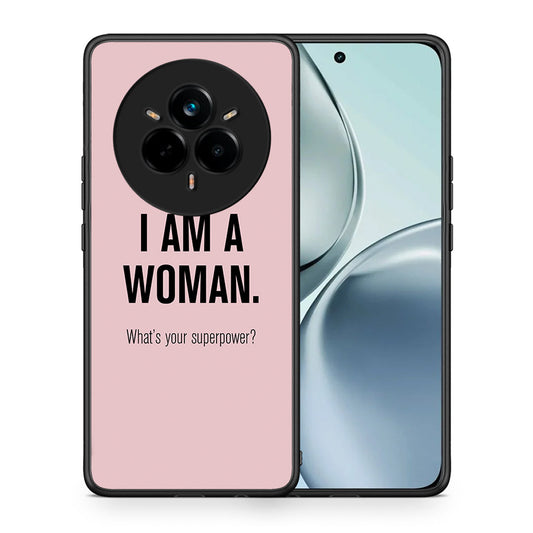 Θήκη Realme 14 Pro Superpower Woman από τη Smartfits με σχέδιο στο πίσω μέρος και μαύρο περίβλημα | Realme 14 Pro Superpower Woman case with colorful back and black bezels