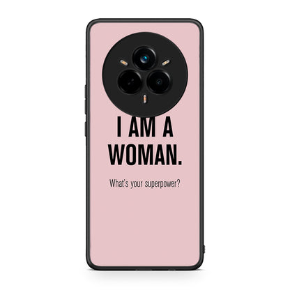 Realme 14 Pro Superpower Woman θήκη από τη Smartfits με σχέδιο στο πίσω μέρος και μαύρο περίβλημα | Smartphone case with colorful back and black bezels by Smartfits