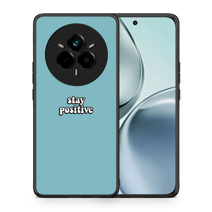 Θήκη Realme 14 Pro Positive Text από τη Smartfits με σχέδιο στο πίσω μέρος και μαύρο περίβλημα | Realme 14 Pro Positive Text case with colorful back and black bezels