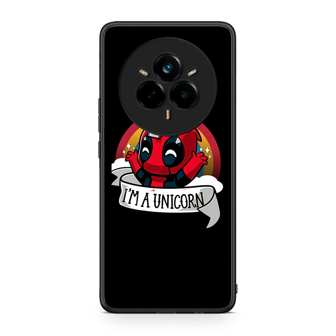 Realme 14 Pro Unicorn Deadpool θήκη από τη Smartfits με σχέδιο στο πίσω μέρος και μαύρο περίβλημα | Smartphone case with colorful back and black bezels by Smartfits
