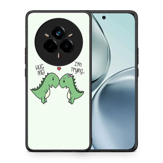 Θήκη Realme 14 Pro Rex Valentine από τη Smartfits με σχέδιο στο πίσω μέρος και μαύρο περίβλημα | Realme 14 Pro Rex Valentine case with colorful back and black bezels