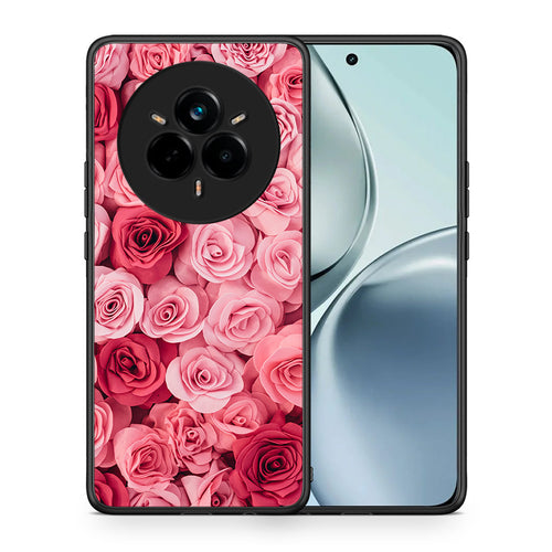 Θήκη Realme 14 Pro RoseGarden Valentine από τη Smartfits με σχέδιο στο πίσω μέρος και μαύρο περίβλημα | Realme 14 Pro RoseGarden Valentine case with colorful back and black bezels
