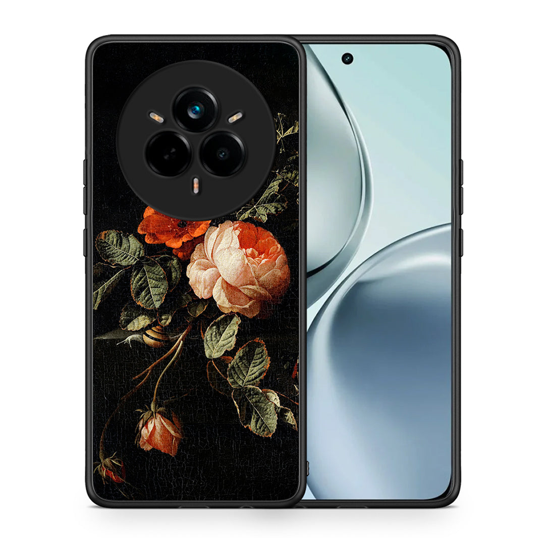 Θήκη Realme 14 Pro Vintage Roses από τη Smartfits με σχέδιο στο πίσω μέρος και μαύρο περίβλημα | Realme 14 Pro Vintage Roses case with colorful back and black bezels
