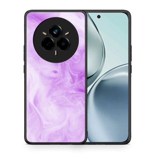 Θήκη Realme 14 Pro Lavender Watercolor από τη Smartfits με σχέδιο στο πίσω μέρος και μαύρο περίβλημα | Realme 14 Pro Lavender Watercolor case with colorful back and black bezels