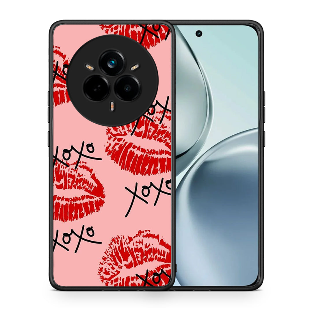 Θήκη Realme 14 Pro XOXO Lips από τη Smartfits με σχέδιο στο πίσω μέρος και μαύρο περίβλημα | Realme 14 Pro XOXO Lips case with colorful back and black bezels