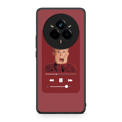 Realme 14 Pro Xmas Alone Music θήκη από τη Smartfits με σχέδιο στο πίσω μέρος και μαύρο περίβλημα | Smartphone case with colorful back and black bezels by Smartfits