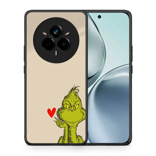 Θήκη Realme 14 Pro Xmas Grinch από τη Smartfits με σχέδιο στο πίσω μέρος και μαύρο περίβλημα | Realme 14 Pro Xmas Grinch case with colorful back and black bezels