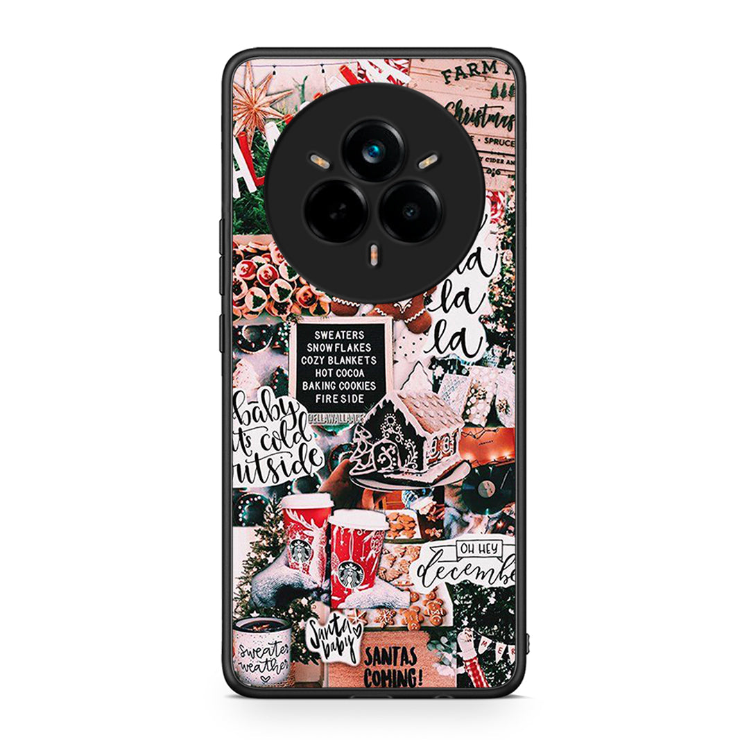 Realme 14 Pro Xmas Habbits θήκη από τη Smartfits με σχέδιο στο πίσω μέρος και μαύρο περίβλημα | Smartphone case with colorful back and black bezels by Smartfits