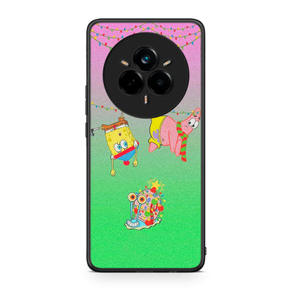 Realme 14 Pro Xmas Lights θήκη από τη Smartfits με σχέδιο στο πίσω μέρος και μαύρο περίβλημα | Smartphone case with colorful back and black bezels by Smartfits