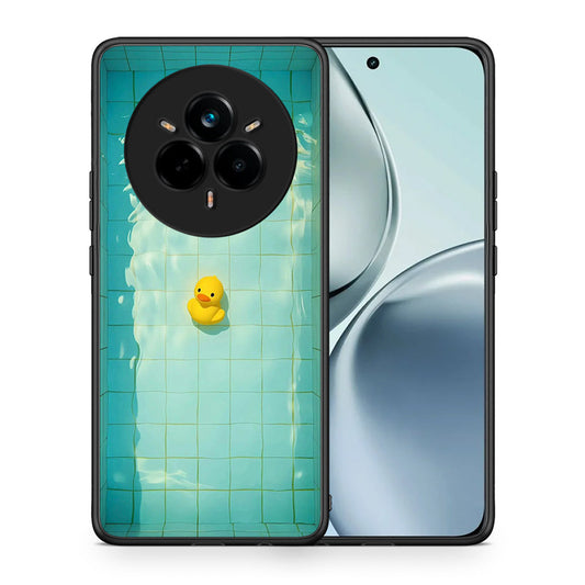 Θήκη Realme 14 Pro Yellow Duck από τη Smartfits με σχέδιο στο πίσω μέρος και μαύρο περίβλημα | Realme 14 Pro Yellow Duck case with colorful back and black bezels