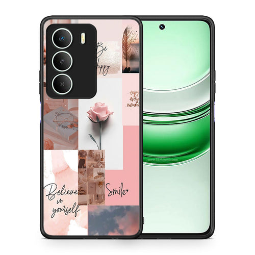 Θήκη Realme 14X Aesthetic Collage από τη Smartfits με σχέδιο στο πίσω μέρος και μαύρο περίβλημα | Realme 14X Aesthetic Collage case with colorful back and black bezels