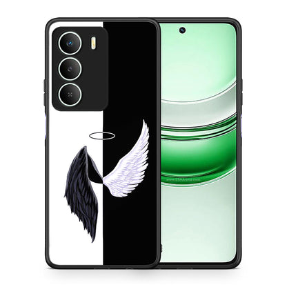 Θήκη Realme 14X Angels Demons από τη Smartfits με σχέδιο στο πίσω μέρος και μαύρο περίβλημα | Realme 14X Angels Demons case with colorful back and black bezels