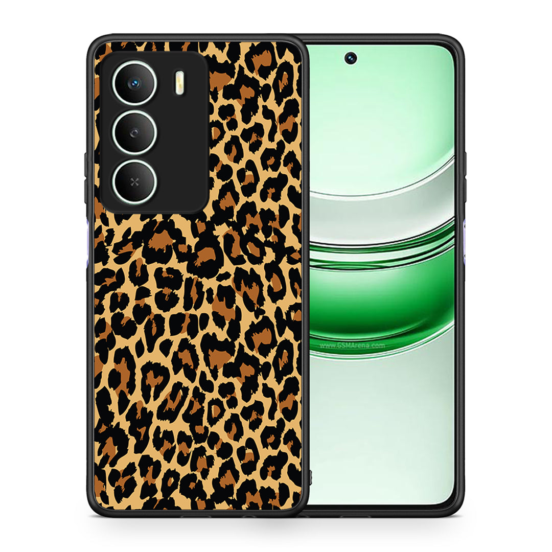 Θήκη Realme 14X Leopard Animal από τη Smartfits με σχέδιο στο πίσω μέρος και μαύρο περίβλημα | Realme 14X Leopard Animal case with colorful back and black bezels