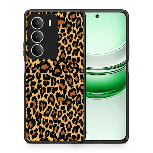 Θήκη Realme 14X Leopard Animal από τη Smartfits με σχέδιο στο πίσω μέρος και μαύρο περίβλημα | Realme 14X Leopard Animal case with colorful back and black bezels