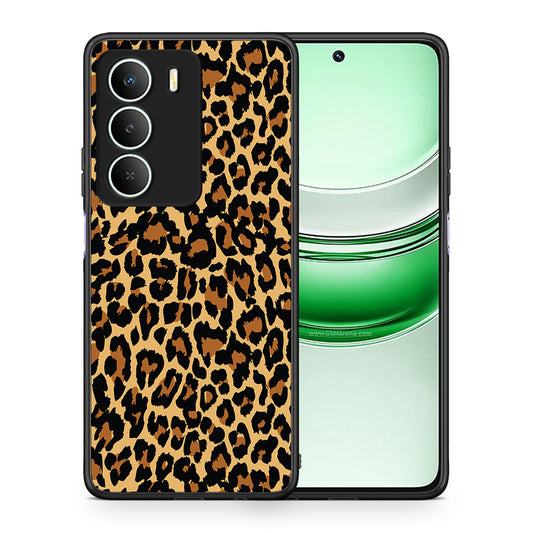 Θήκη Realme 14X Leopard Animal από τη Smartfits με σχέδιο στο πίσω μέρος και μαύρο περίβλημα | Realme 14X Leopard Animal case with colorful back and black bezels
