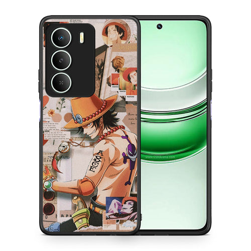Θήκη Realme 14X Anime Collage από τη Smartfits με σχέδιο στο πίσω μέρος και μαύρο περίβλημα | Realme 14X Anime Collage case with colorful back and black bezels