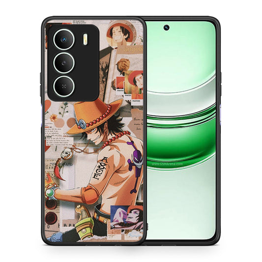 Θήκη Realme 14X Anime Collage από τη Smartfits με σχέδιο στο πίσω μέρος και μαύρο περίβλημα | Realme 14X Anime Collage case with colorful back and black bezels