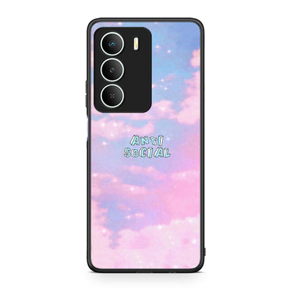 Realme 14X Anti Social Θήκη Αγίου Βαλεντίνου από τη Smartfits με σχέδιο στο πίσω μέρος και μαύρο περίβλημα | Smartphone case with colorful back and black bezels by Smartfits