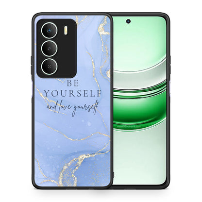 Θήκη Realme 14X Be Yourself από τη Smartfits με σχέδιο στο πίσω μέρος και μαύρο περίβλημα | Realme 14X Be Yourself case with colorful back and black bezels