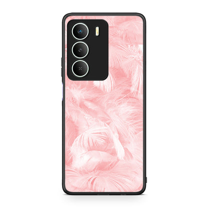 33 - Realme 14X Pink Feather Boho case, cover, bumper