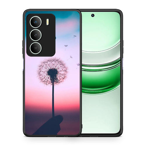 Θήκη Realme 14X Wish Boho από τη Smartfits με σχέδιο στο πίσω μέρος και μαύρο περίβλημα | Realme 14X Wish Boho case with colorful back and black bezels