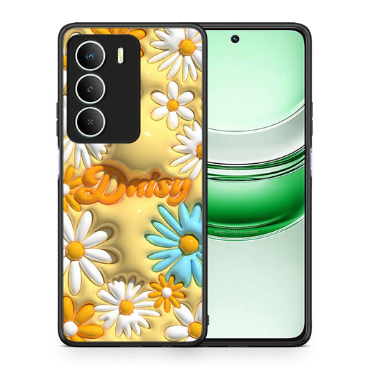 Θήκη Realme 14X Bubble Daisies από τη Smartfits με σχέδιο στο πίσω μέρος και μαύρο περίβλημα | Realme 14X Bubble Daisies case with colorful back and black bezels