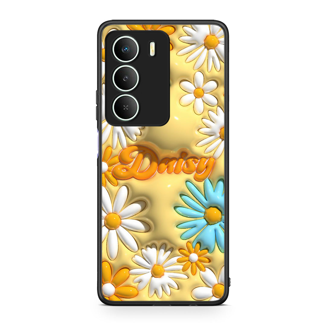 Realme 14X Bubble Daisies θήκη από τη Smartfits με σχέδιο στο πίσω μέρος και μαύρο περίβλημα | Smartphone case with colorful back and black bezels by Smartfits