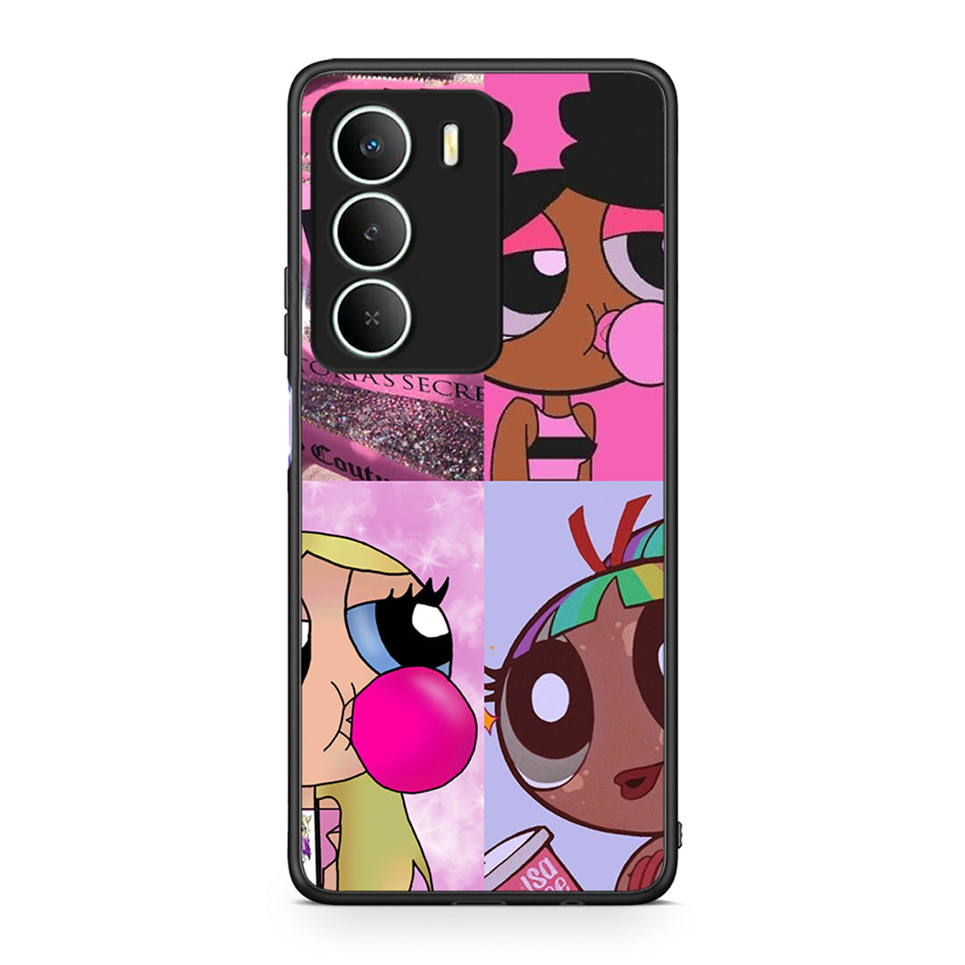 Realme 14X Bubble Girls Θήκη Αγίου Βαλεντίνου από τη Smartfits με σχέδιο στο πίσω μέρος και μαύρο περίβλημα | Smartphone case with colorful back and black bezels by Smartfits