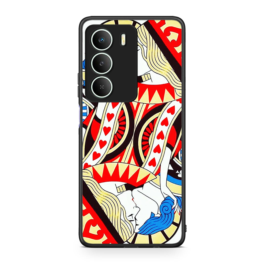 Realme 14X Card Love θήκη από τη Smartfits με σχέδιο στο πίσω μέρος και μαύρο περίβλημα | Smartphone case with colorful back and black bezels by Smartfits