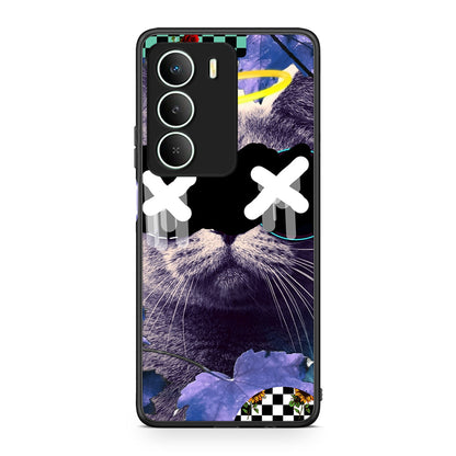Realme 14X Cat Collage θήκη από τη Smartfits με σχέδιο στο πίσω μέρος και μαύρο περίβλημα | Smartphone case with colorful back and black bezels by Smartfits