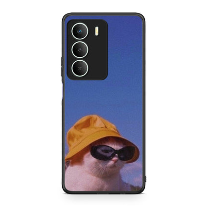 Realme 14X Cat Diva θήκη από τη Smartfits με σχέδιο στο πίσω μέρος και μαύρο περίβλημα | Smartphone case with colorful back and black bezels by Smartfits