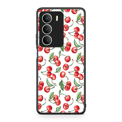 Realme 14X Cherry Summer θήκη από τη Smartfits με σχέδιο στο πίσω μέρος και μαύρο περίβλημα | Smartphone case with colorful back and black bezels by Smartfits