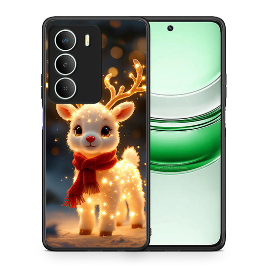 Θήκη Realme 14X Christmas Cutie από τη Smartfits με σχέδιο στο πίσω μέρος και μαύρο περίβλημα | Realme 14X Christmas Cutie case with colorful back and black bezels