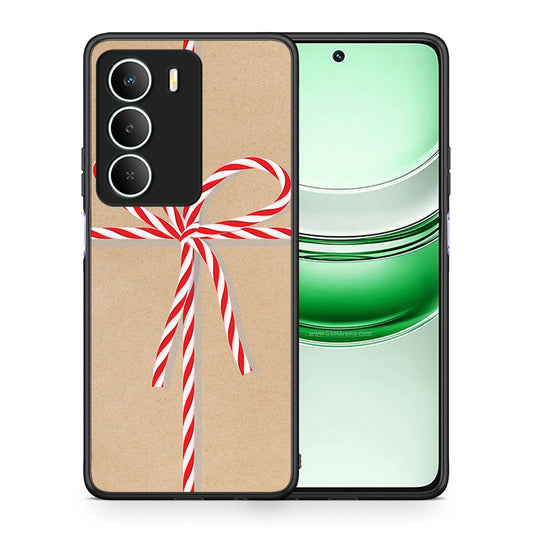 Θήκη Realme 14X Christmas Gift από τη Smartfits με σχέδιο στο πίσω μέρος και μαύρο περίβλημα | Realme 14X Christmas Gift case with colorful back and black bezels