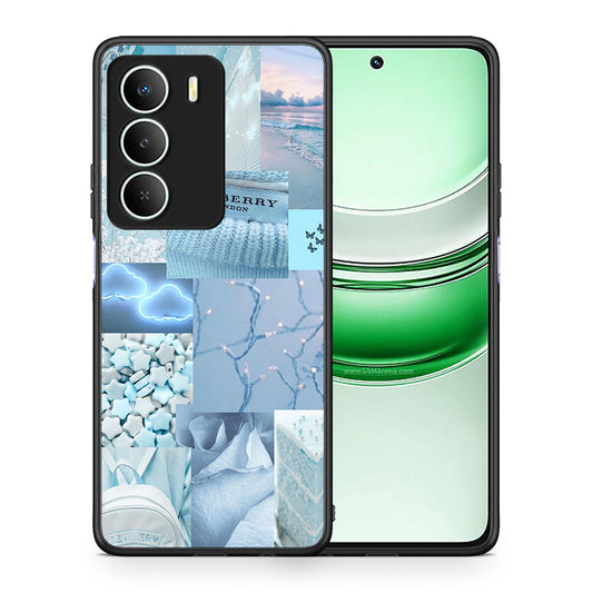 Θήκη Realme 14X Ciel Aesthetic Collage από τη Smartfits με σχέδιο στο πίσω μέρος και μαύρο περίβλημα | Realme 14X Ciel Aesthetic Collage case with colorful back and black bezels