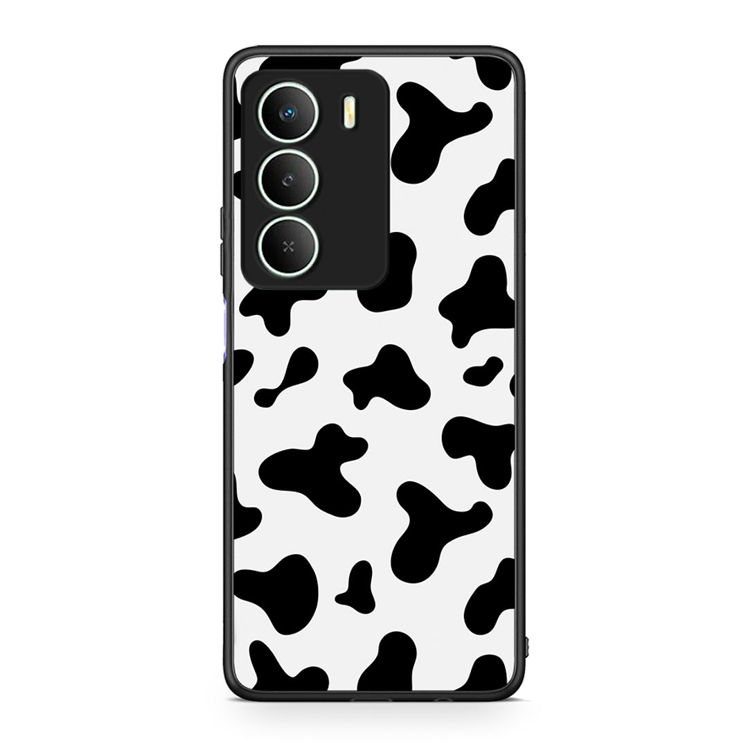 Realme 14X Cow Print θήκη από τη Smartfits με σχέδιο στο πίσω μέρος και μαύρο περίβλημα | Smartphone case with colorful back and black bezels by Smartfits
