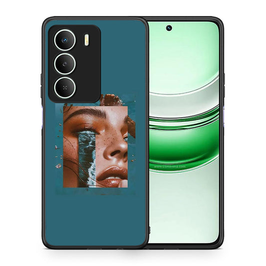 Θήκη Realme 14X Cry An Ocean από τη Smartfits με σχέδιο στο πίσω μέρος και μαύρο περίβλημα | Realme 14X Cry An Ocean case with colorful back and black bezels