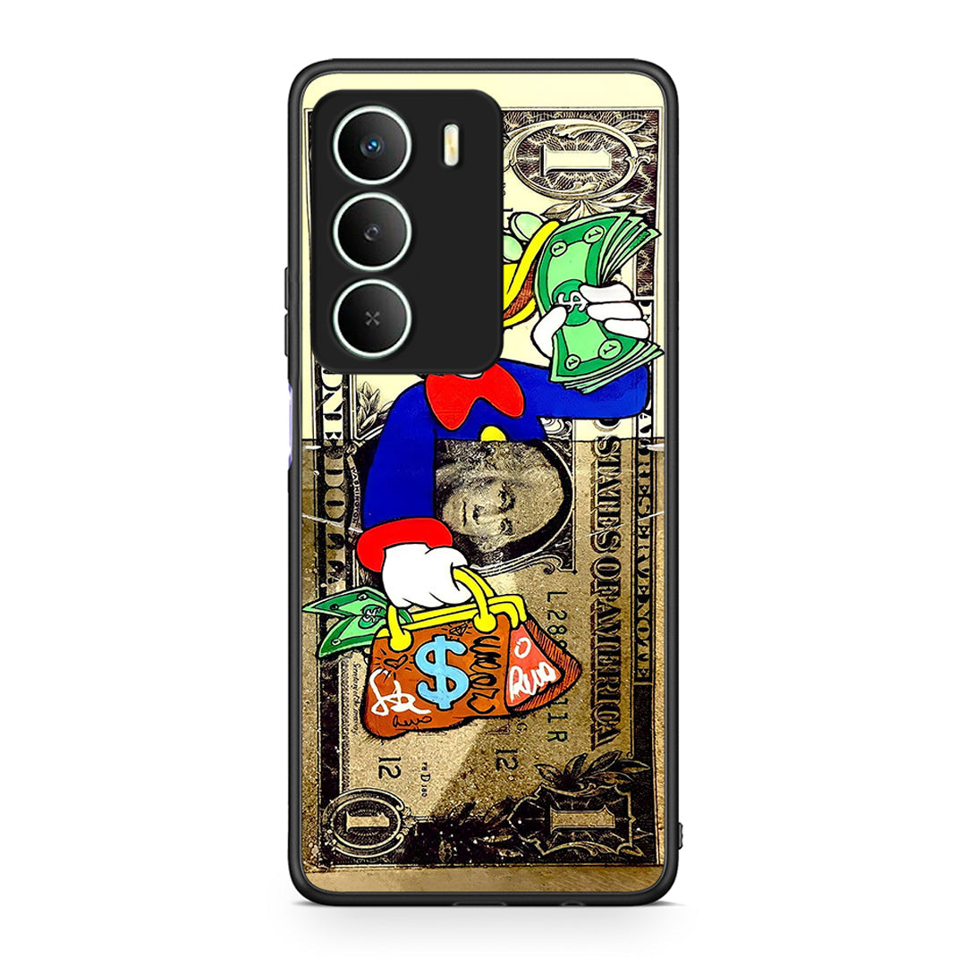 Realme 14X Duck Money Θήκη από τη Smartfits με σχέδιο στο πίσω μέρος και μαύρο περίβλημα | Smartphone case with colorful back and black bezels by Smartfits