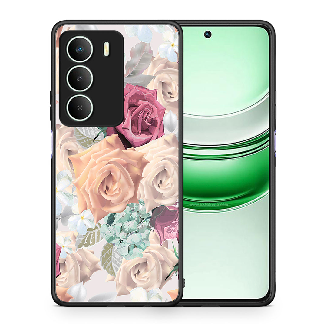 Θήκη Realme 14X Bouquet Floral από τη Smartfits με σχέδιο στο πίσω μέρος και μαύρο περίβλημα | Realme 14X Bouquet Floral case with colorful back and black bezels