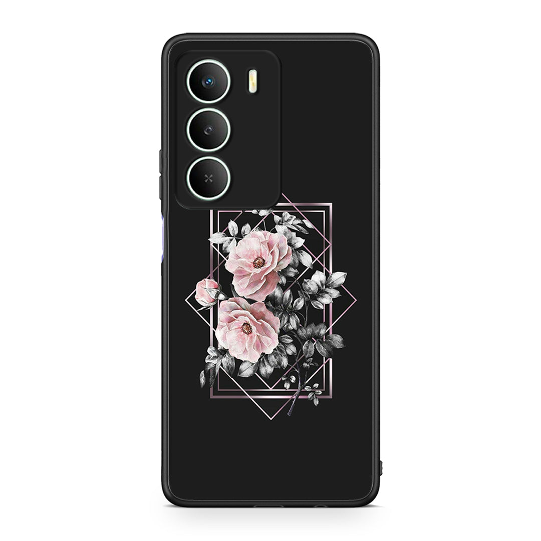 4 - Realme 14X Frame Flower case, cover, bumper