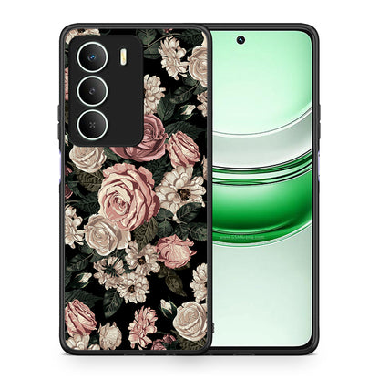Θήκη Realme 14X Wild Roses Flower από τη Smartfits με σχέδιο στο πίσω μέρος και μαύρο περίβλημα | Realme 14X Wild Roses Flower case with colorful back and black bezels