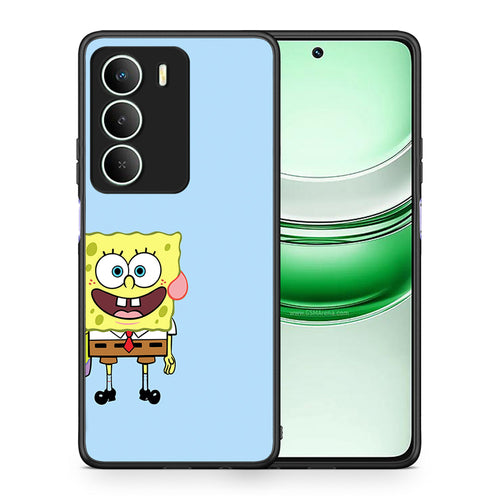 Θήκη Realme 14X Friends Bob από τη Smartfits με σχέδιο στο πίσω μέρος και μαύρο περίβλημα | Realme 14X Friends Bob case with colorful back and black bezels