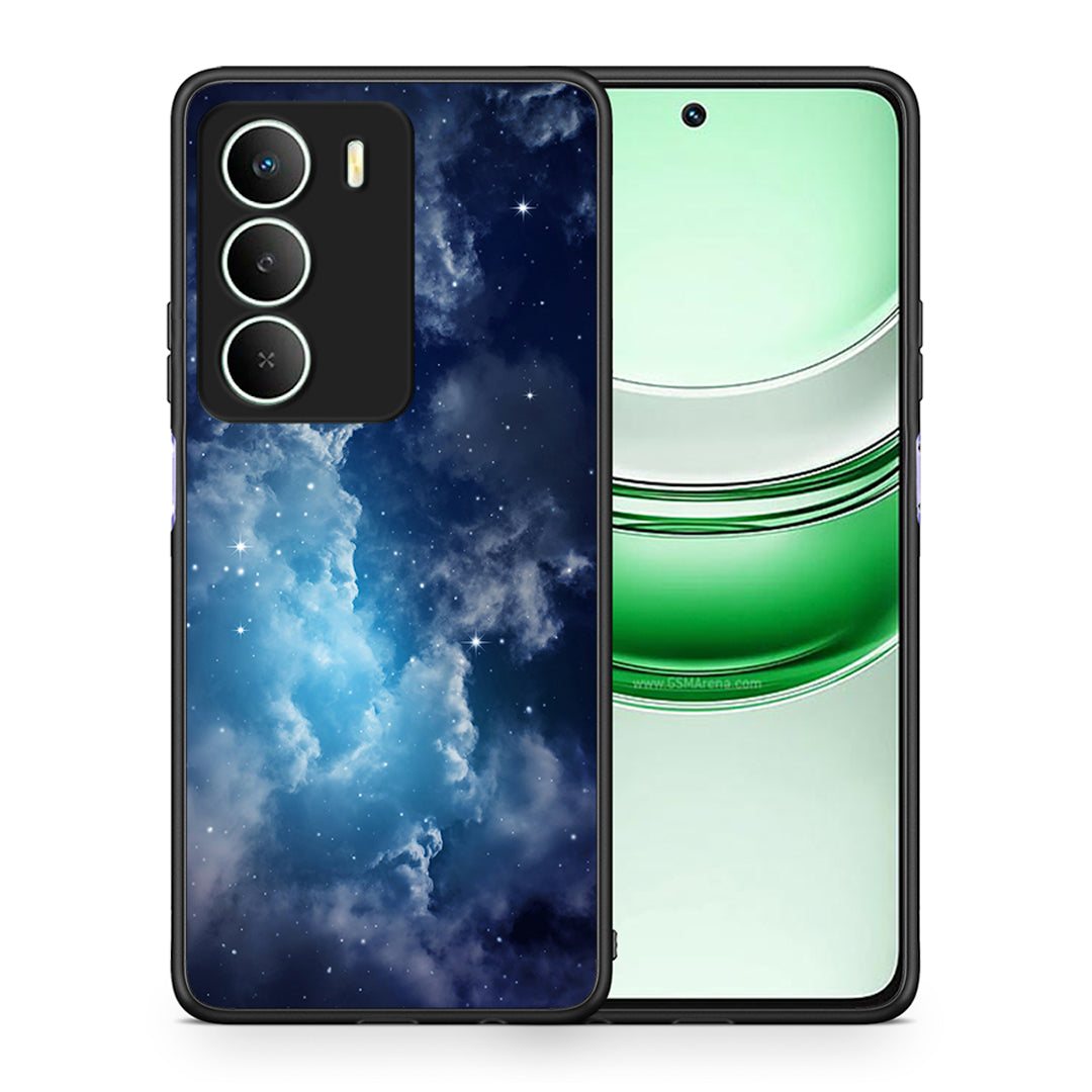 Θήκη Realme 14X Blue Sky Galaxy από τη Smartfits με σχέδιο στο πίσω μέρος και μαύρο περίβλημα | Realme 14X Blue Sky Galaxy case with colorful back and black bezels